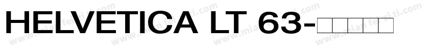 HELVETICA LT 63字体转换
